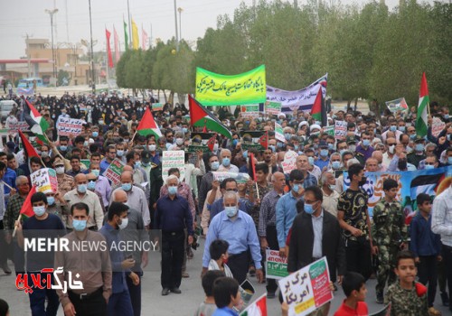 مراسم روز جهانی قدس در اهرم برگزار شد