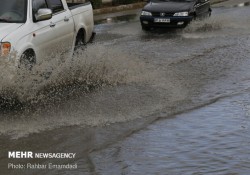 خسارت بارندگی شدید در جنوب استان بوشهر/ ریزش کوه در برخی مسیرها