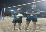 تیم والیبال ساحلی خارگ در مسابقات استان شرکت کرد