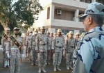 رجزخوانی سرباز وظیفه در حضور فرمانده مرزبانی فراجا