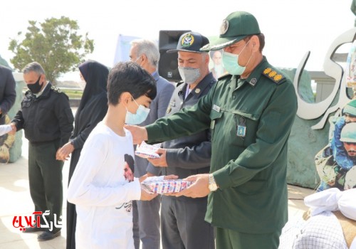 آیین افتتاحیه اردوی مجازی راهیان نور دانش‌آموزی استان بوشهر در جزیره خارگ برگزار شد