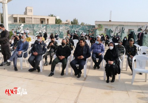 آیین افتتاحیه اردوی مجازی راهیان نور دانش‌آموزی استان بوشهر در جزیره خارگ برگزار شد